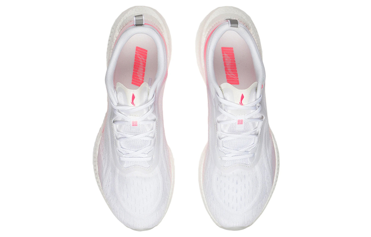 Li Ning Super Light 19 Cushioning Slip Resistant Running Shoes Women’s White Pink