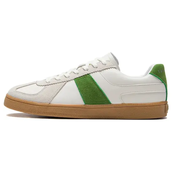LINING Yunchuan Skateboard Shoes Men Low-Top Mist White/Cactus Green