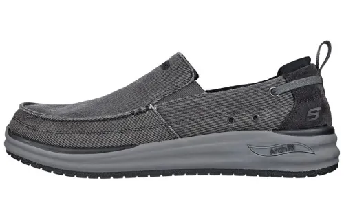 Skechers ARCH FIT MELO Fabric Fashion Cushioning Abrasion Resistant Lightweight Low top Casual Shoes Men's