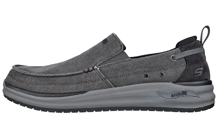 Skechers ARCH FIT MELO Fabric Fashion Cushioning Abrasion Resistant Lightweight Low top Casual Shoes Men's