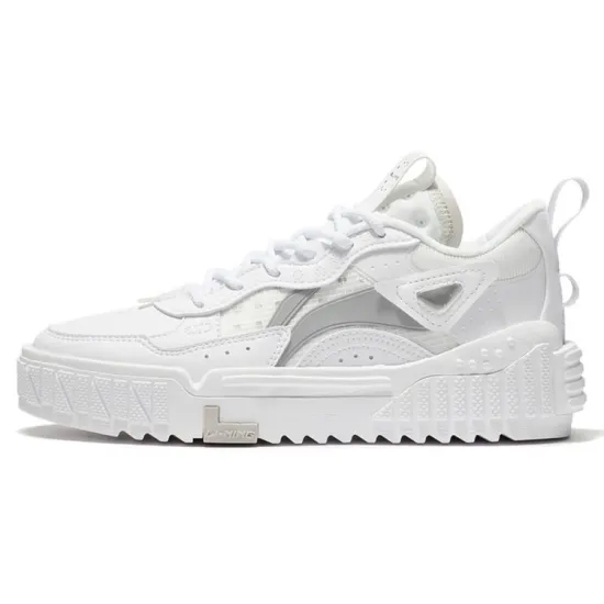 LINING Skateboard Shoes Women's Low-Top Standard White