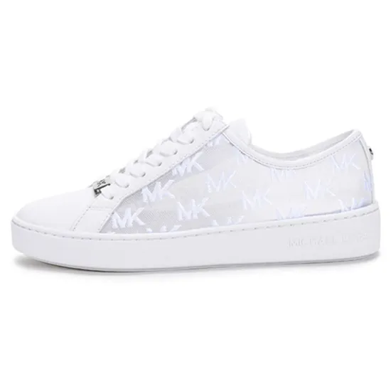 MICHAEL KORS Skateboard Shoes Women's Low-Top Optical White