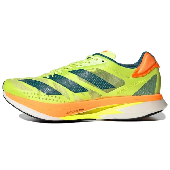 Adidas Adizero Adios Pro 2 Running Shoes Unisex Low-top Yellow/Green