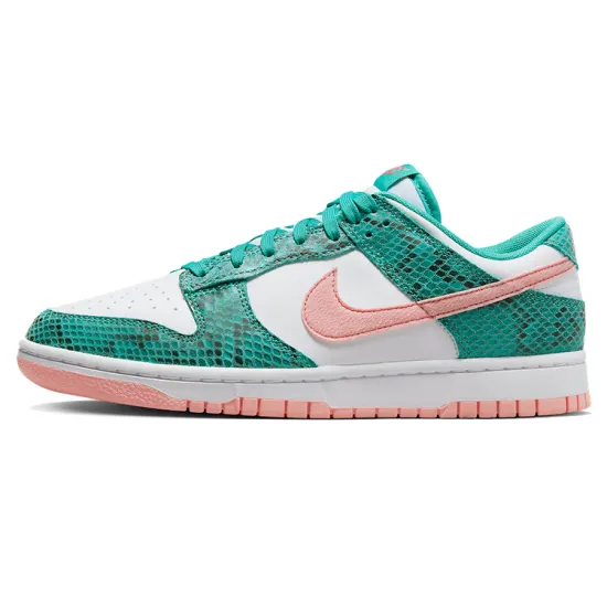 Nike Dunk Low Snakeskin Washed Teal Bleached Coral
