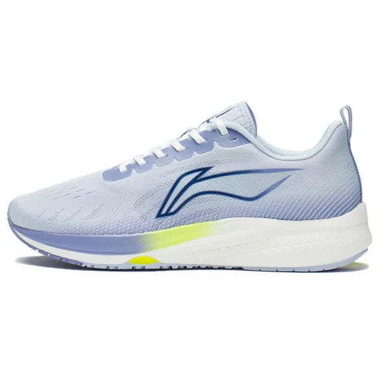 LiNing Red Hare 5 Cushioned Slip Resistant Abrasion Resistant Low Top Running Shoes White Purple