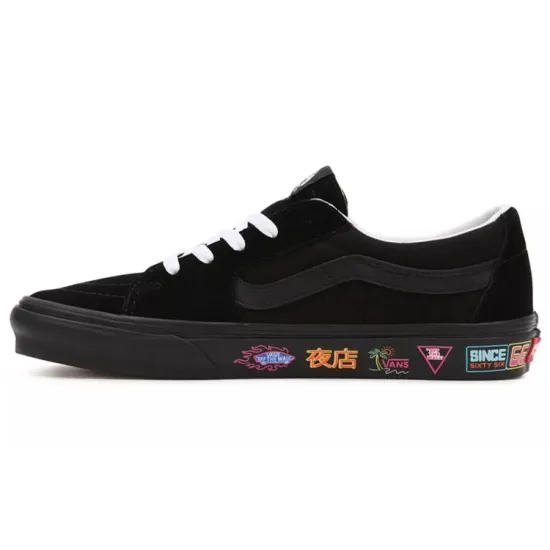 Vans SK8 Skateboarding Shoes Unisex Low-top Black/white