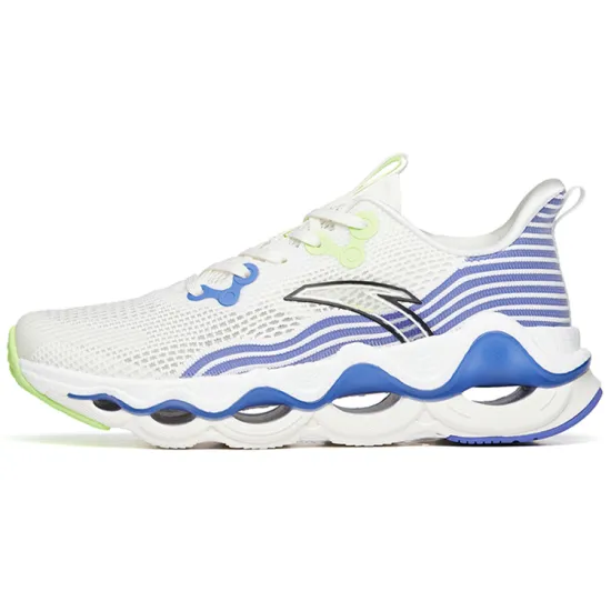 ANTA Martian Foam Running Shoes Men Low-Top Ivory White/Mysterious Purple