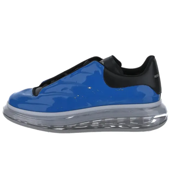 Alexander McQueen Skateboard Shoes Men Low-Top Blue