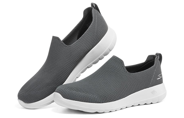 Skechers GO WALK Ma Textile, Artificial Leather Low top Casual Shoes Men’s Charcoal Gray