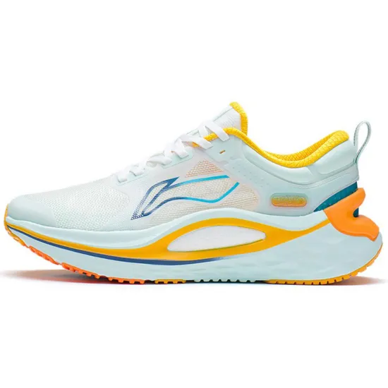 LINING Furious Rider 6.0 Running Shoes Men Low-Top Standard White/Soft Aqua Blue