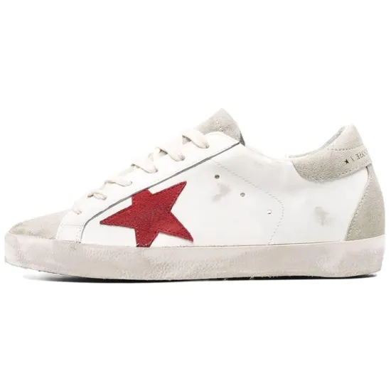 Golden Goose Super-Star Skateboard Shoes Women's Low-top White/Red
