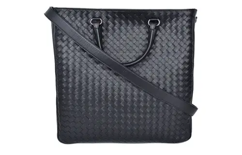 Bottega Veneta Cow Leather One Shoulder Handbag Men's Black