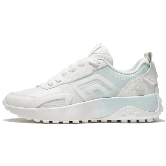 LINING CF Casual Shoes Women's Low-Top Mist White/Aqua Blue