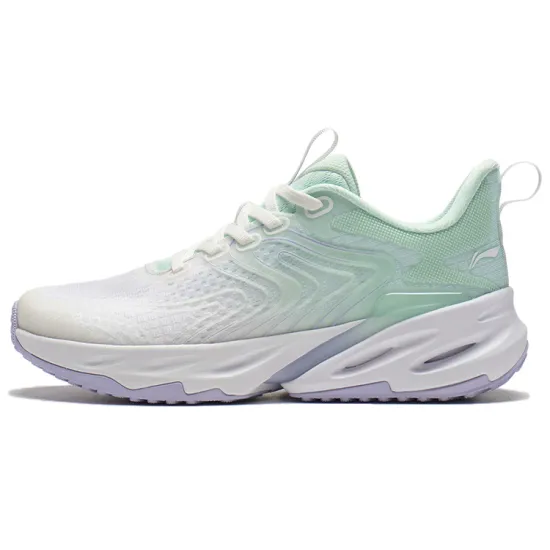 LINING EazGo Running Shoes Women's Low-Top Standard White/Soft Aqua Blue