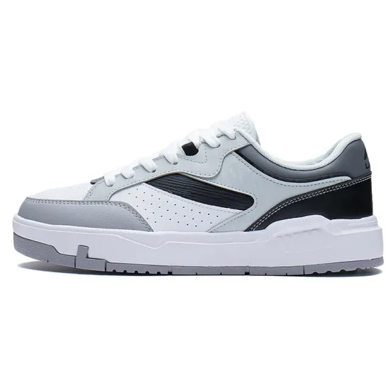 LINING Skateboard Shoes Men Low-Top Standard White/Black/Glacier Gray