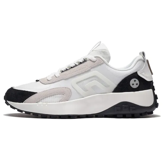 LiNing CF Jade 2.0 Cushioning Wear-Resistant Low-Top Casual Shoes Men's Black White