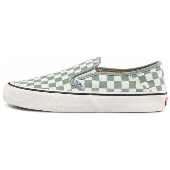 Vans Slip on Low Tops Casual Skateboarding Shoes Unisex Green White