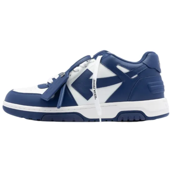 OFF-WHITE Out Of Office 'OOO' Low Tops Dark Blue White