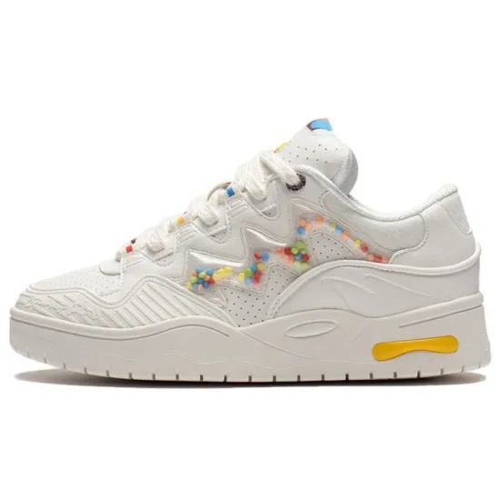 LINING CF Tracing Casual Shoes Women's Low-Top Mist White