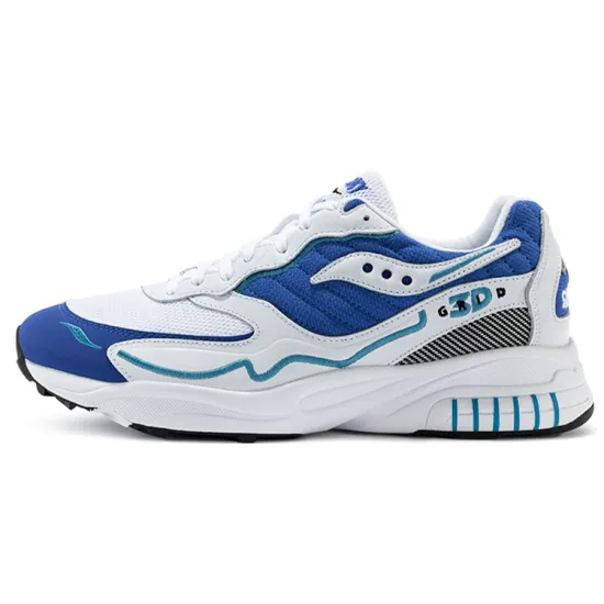 Saucony 3D Grid Hurricane White Royal