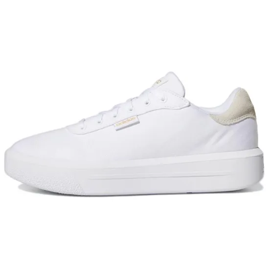 Adidas Neo Court Platform Cln 'White Gold Metallic' Women's