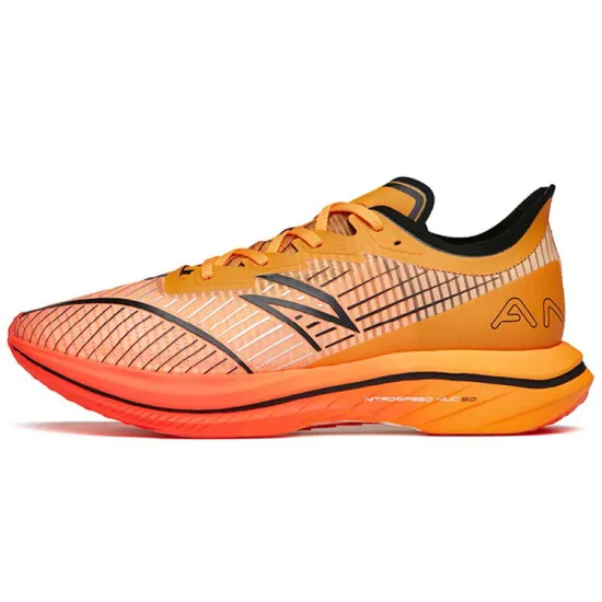 ANTA C202 GT Running Shoes Women's Low-Top Orange Black