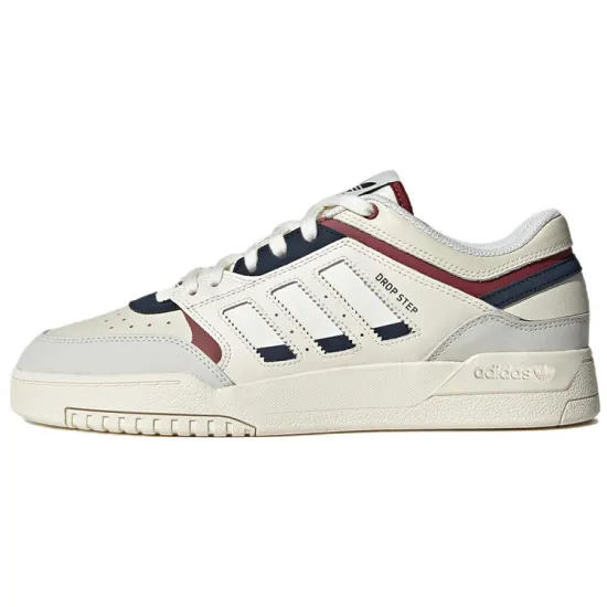 Adidas Originals Drop Step Skateboard Shoes Unisex Low-top Beige/white/light Gray/black/red