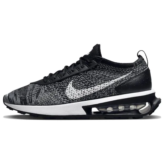 Nike Air Max Flyknit Racer Black White Women's