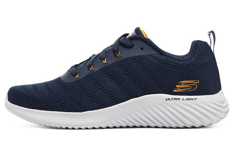 Skechers Bounder Fabric Low top Casual Shoes Men's Blue Orange