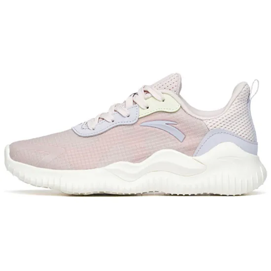 ANTA Running Shoes Women's Low-Top Lotus Gray/Light Purple Gray/Princess Green