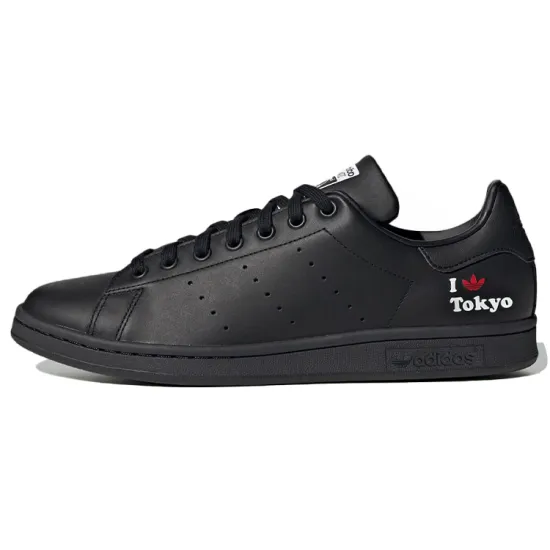 Adidas Originals STAN SMITH Collection Skateboard Shoes Unisex Low-top Black/white/red