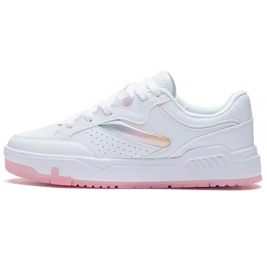 LiNing Ace Cushioning Wear-Resistant Low-Top Skateboard Shoes Women's White