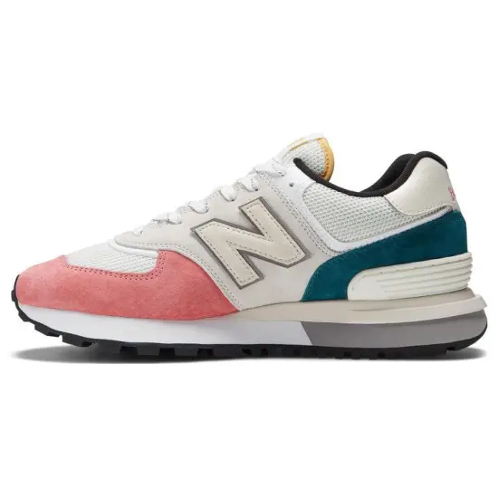 New Balance NB 574 Running Shoes Men Low-top White/pink/green