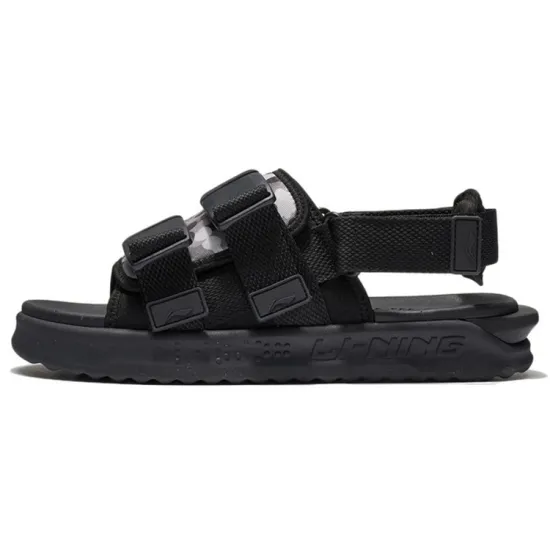 LINING Beach Sandals Men Black/Stone Gray