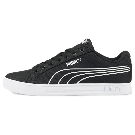 PUMA Smash Vulc Skateboarding Shoes Unisex Low-top Black/white