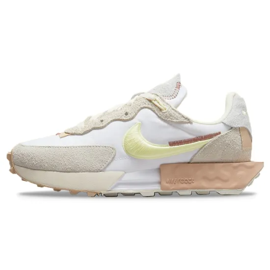 Nike Fontanka Waffle Running Shoes Women's Low-top Khaki