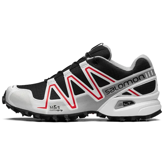 SALOMON Cross Hiking / Trekking Shoes Unisex Low-top Black/Sliver