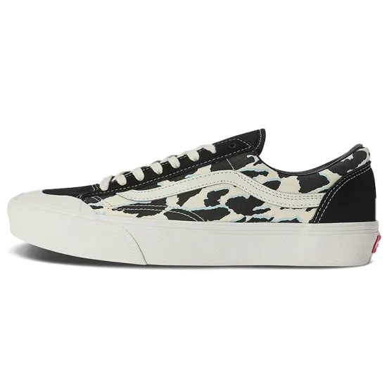 Vans Style 36 Skateboarding Shoes Unisex Low-top Black/cow Print