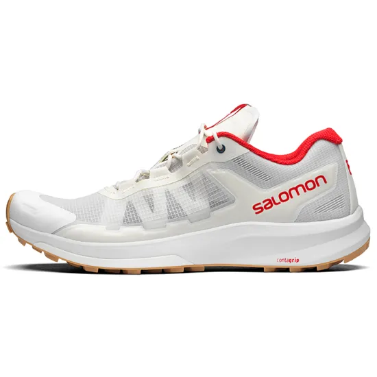 SALOMON Hiking / Trekking Shoes Unisex Low-top Beige/Red