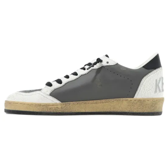 Golden Goose Ball Star Skateboard Shoes Men Low-top Gray
