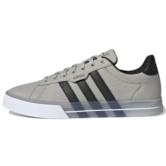 Adidas Neo Daily 3.0 Abrasion Resistant Slip Resistant Low Top Skateboard Shoes Men's Gray Black