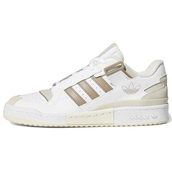 Adidas Originals FORUM Skateboard Shoes Unisex Low-top Beige/White
