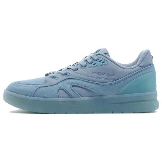 LI-NING 1990 Skateboard Shoes Men Low-Top Forget-Me-Not Blue
