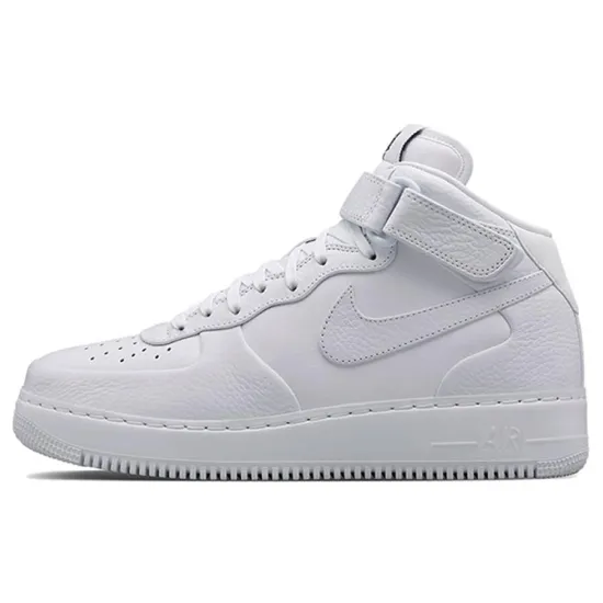 Nike Air Force 1 Skateboarding Shoes Unisex Mid-top White