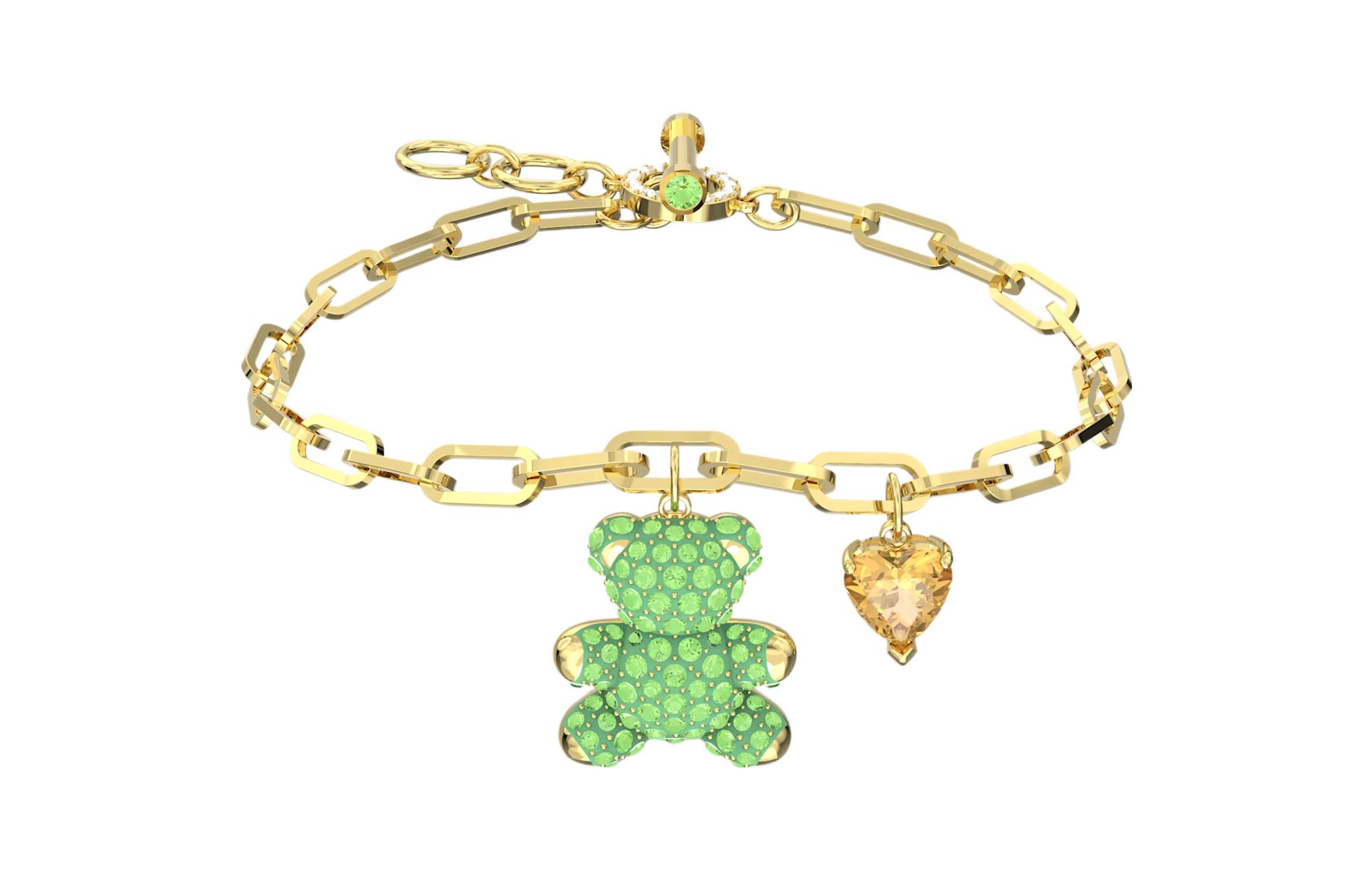 Женский браслет Swarovski Teddy (зеленый)