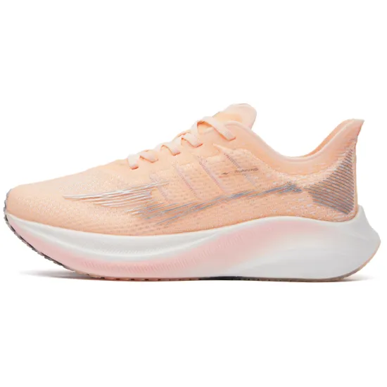 Erke Extreme Wind SP Low-Top Running Shoes Women's Fluorescent Nude True White