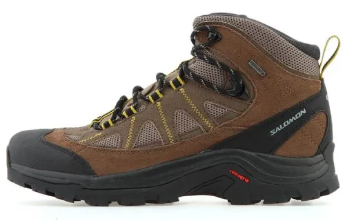 SALOMON Authentic LTR GTX Comfortable Abrasion Resistant Mid top Outdoor Shoes Men's Black Brown