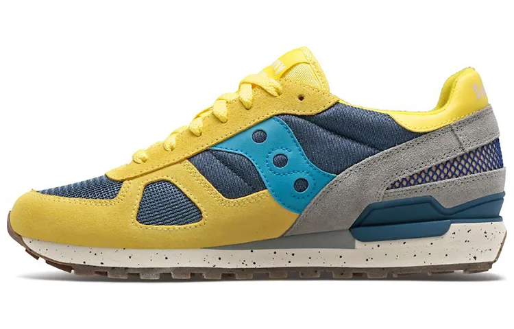 Saucony Shadow Original Vintage Low top Running Shoes Unisex Yellow Blue Standard M