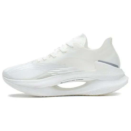 LiNing Jueying 䨻 Cushioned Slip Resistant Abrasion Resistant Breathable Low Top Running Shoes Women's White