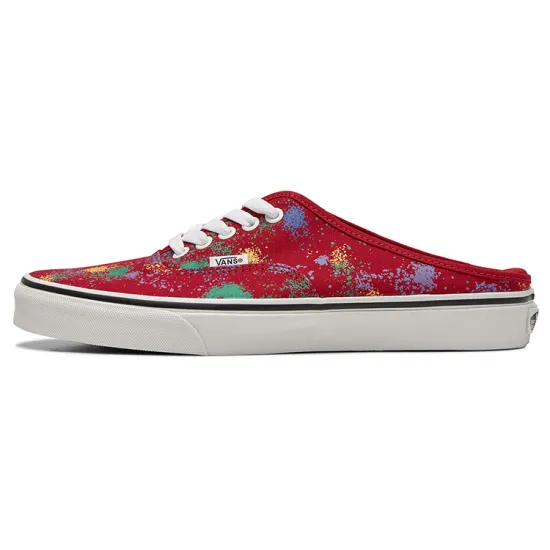 Vans Authentic Breathable Wear resistant Non Slip Low Tops Casual Skateboarding Shoes Unisex Red